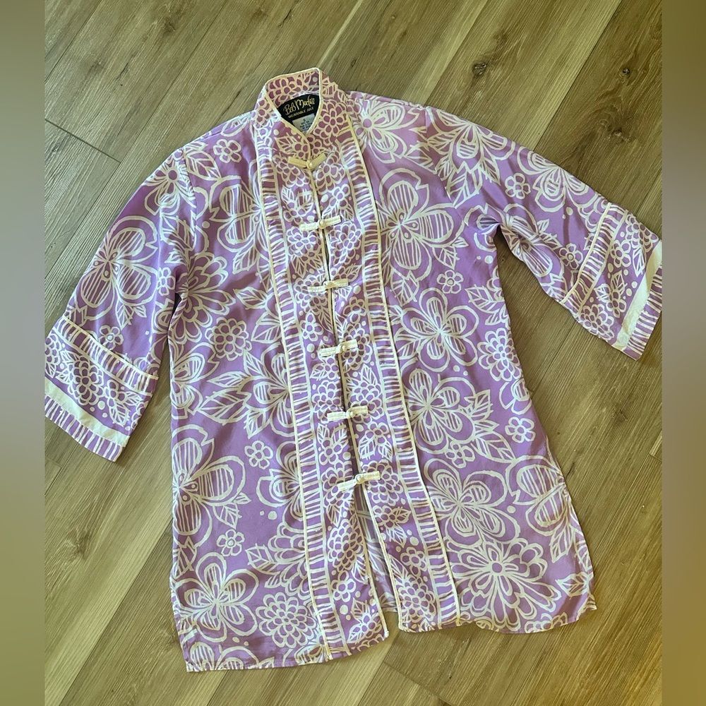 Bob Mackie Wearable Art Silk Blouse Set S - image 2